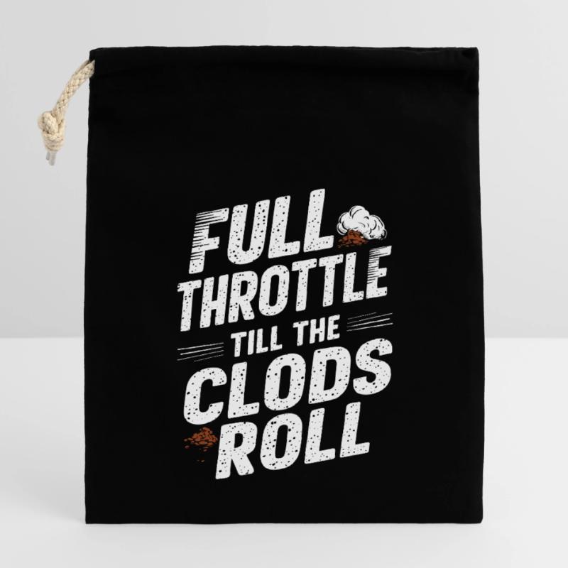 Tractor Pulling Tractor Pulling Tractor Power Farm Closable cotton gift bag (14x20cm)
