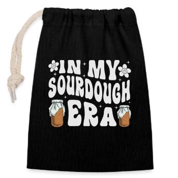 Des marchands de levain, des boulangers de levure passionnés par la pâtisserie - Sac cadeau en coton avec cordon (14 x 20 cm) - noir - Devant