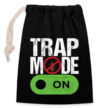 Pest Control Exterminators - Closable cotton gift bag (14x20cm) - black - Front