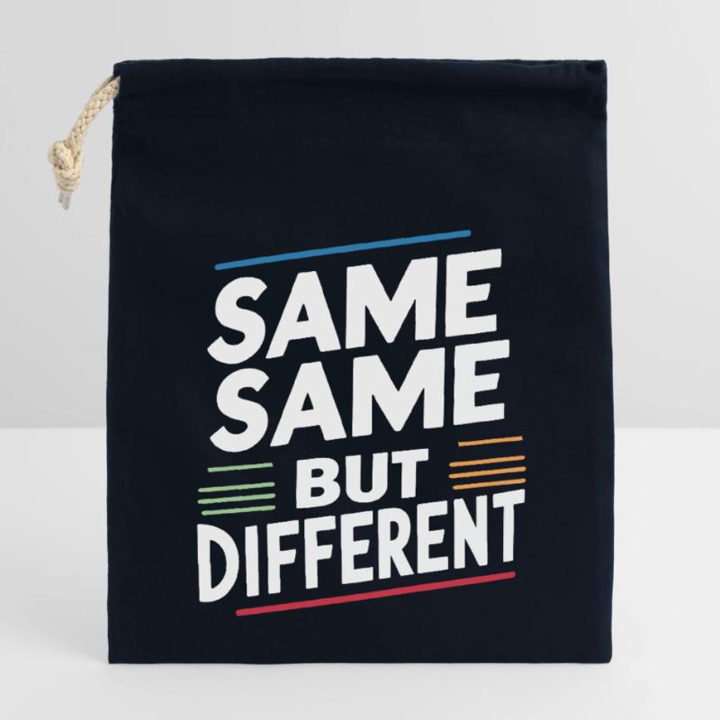 Same Same But different Thailand Traveler Backpack Closable cotton gift bag (14x20cm)
