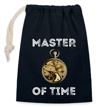 WATCHMAKER MASTER OF TIME VINTAGE WATCH - Closable cotton gift bag (14x20cm) - navy - Front