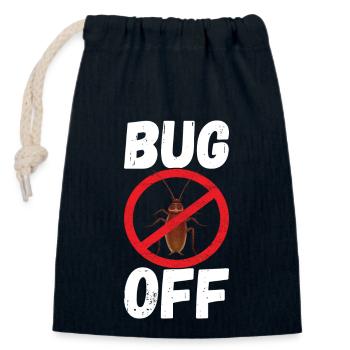 Pest Control Exterminator - Closable cotton gift bag (14x20cm) - navy - Front