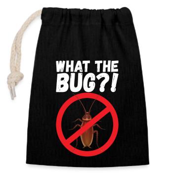 Pest Control Exterminator - Closable cotton gift bag (14x20cm) - black - Front