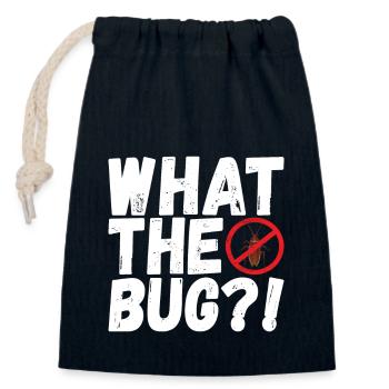 Pest Control Exterminator - Closable cotton gift bag (14x20cm) - navy - Front