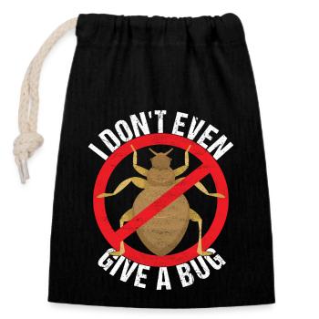 Pest Control Exterminators - Closable cotton gift bag (14x20cm) - black - Front