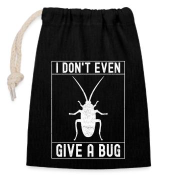 Pest Control Exterminators - Closable cotton gift bag (14x20cm) - black - Front