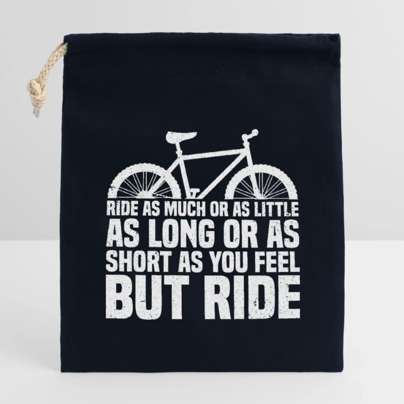 Fahren Sie so viel oder so wenig, so lang oder so kurz wie Verschließbarer Geschenkbeutel aus Baumwolle (14x20cm)