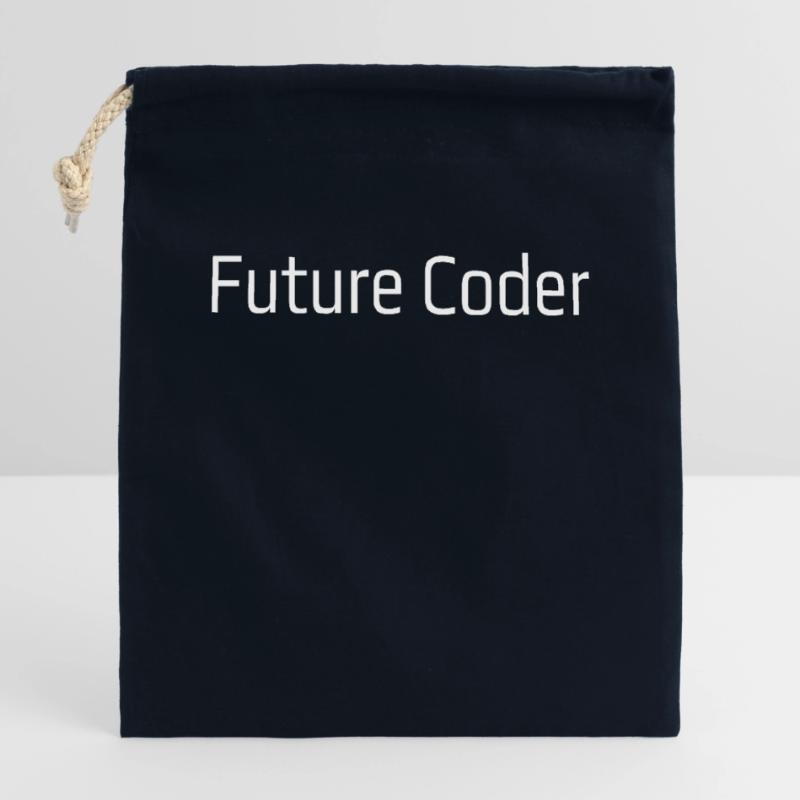 Future Coder Closable cotton gift bag (14x20cm)