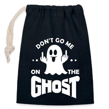 Don't go me on the Ghost Deutsch Denglisch Sprichw - Verschließbarer Geschenkbeutel aus Baumwolle (14x20cm) - Navy - Vorne