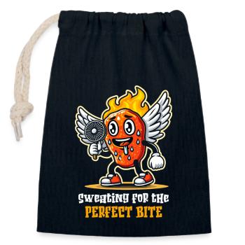 Hot Chicken Wings Spicy Wings Buffalo Wings - Verschließbarer Geschenkbeutel aus Baumwolle (14x20cm) - Navy - Vorne