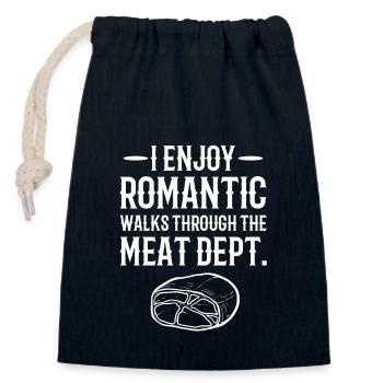 BBQ Grill King Grill Master Grill Tongs - Closable cotton gift bag (14x20cm) - navy - Front