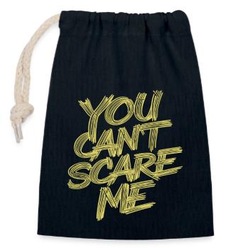 TU NE PEUX PAS ME FAIRE PEUR - Sac cadeau en coton avec cordon (14 x 20 cm) - bleu marine - Devant
