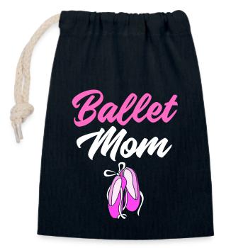 Ballet Ballet Dancer - Closable cotton gift bag (14x20cm) - navy - Front