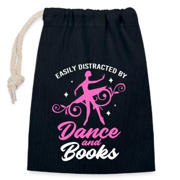 Ballet Ballet Dancer - Closable cotton gift bag (14x20cm) - navy - Front