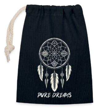Dream Catcher Bohemian Spiritual Dreamcatcher - Closable cotton gift bag (14x20cm) - navy - Front