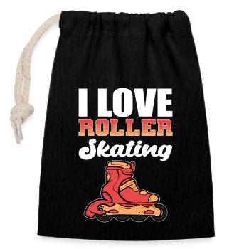 Roller Skating Roller Skates Inline Skates - Closable cotton gift bag (14x20cm) - black - Front