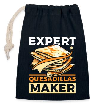 Expert Quesadillas maker - Closable cotton gift bag (14x20cm) - navy - Front