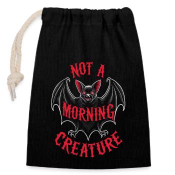Emo Revival and Alternative Fashion for Scene Kids - Closable cotton gift bag (14x20cm) - black - Front