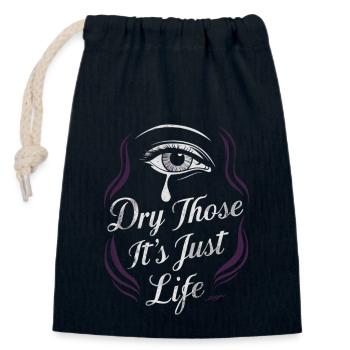 Emo Revival and Alternative Fashion for Scene Kids - Closable cotton gift bag (14x20cm) - navy - Front