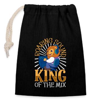 Un son solide - ingénieur du son - Sac cadeau en coton avec cordon (14 x 20 cm) - noir - Devant