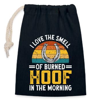 Farrier Horseshoe Horseshoeing - Closable cotton gift bag (14x20cm) - navy - Front