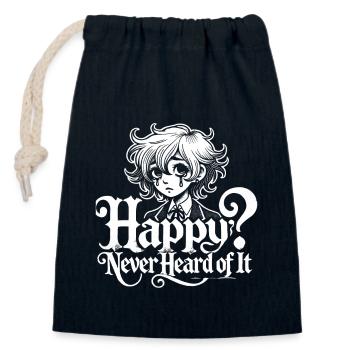 Emo Revival and Alternative Fashion for Scene Kids - Closable cotton gift bag (14x20cm) - navy - Front