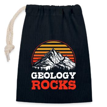 Geologe Geologie - Verschließbarer Geschenkbeutel aus Baumwolle (14x20cm) - Navy - Vorne