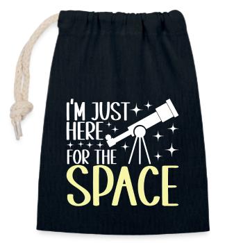 Astronomer Astronomy - Closable cotton gift bag (14x20cm) - navy - Front