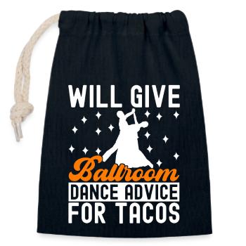 Ballroom Dance Ballroom Dancers Ballroom Dancers - Closable cotton gift bag (14x20cm) - navy - Front