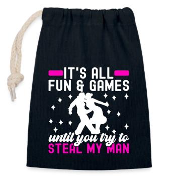 Ballroom Dance Ballroom Dancers Ballroom Dancers - Closable cotton gift bag (14x20cm) - navy - Front