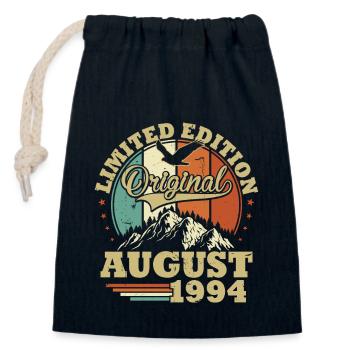 Original Août 1994 Vintage Cadeau Anniversaire - Sac cadeau en coton avec cordon (14 x 20 cm) - bleu marine - Devant