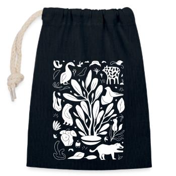 Mayan God Mayan Mythology Old God Yum - Closable cotton gift bag (14x20cm) - navy - Front