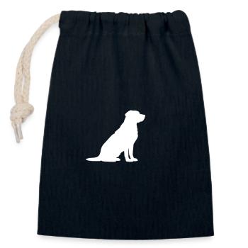 I Love Dogs - Verschließbarer Geschenkbeutel aus Baumwolle (14x20cm) - Navy - Vorne
