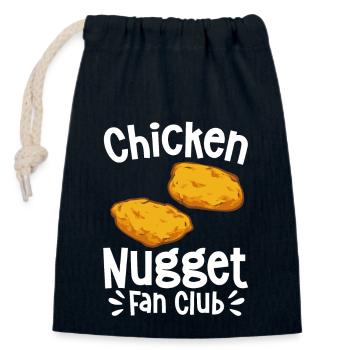 Chicken Nugget Lover Chicken Nuggets - Closable cotton gift bag (14x20cm) - navy - Front
