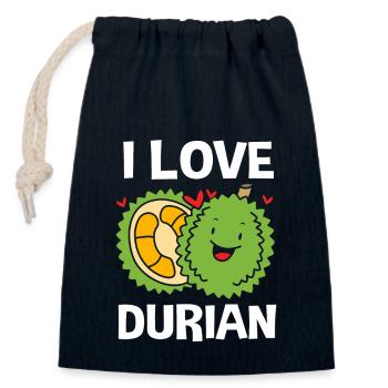 Thai Durian Fruit - Closable cotton gift bag (14x20cm) - navy - Front