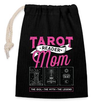 Tarot Reader Mom The Idol The Myth Fortune Telling - Closable cotton gift bag (14x20cm) - black - Front