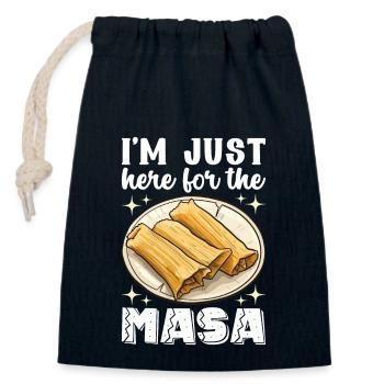Tamale Mexikanisches Essen Tamale Liebhaber - Verschließbarer Geschenkbeutel aus Baumwolle (14x20cm) - Navy - Vorne