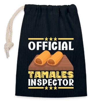 Tamale Mexikanisches Essen Tamale Liebhaber - Verschließbarer Geschenkbeutel aus Baumwolle (14x20cm) - Navy - Vorne