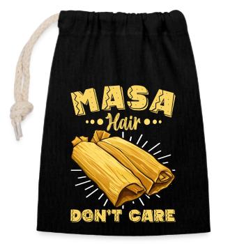 Tamale Mexikanisches Essen Tamale Liebhaber - Verschließbarer Geschenkbeutel aus Baumwolle (14x20cm) - Schwarz - Vorne