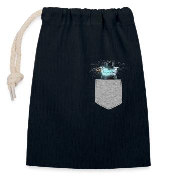 Mosquito Attracted To Electronic Insect Killer - Closable cotton gift bag (14x20cm) - navy - Front