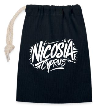 Nicosia Zypern Souvenir - Verschließbarer Geschenkbeutel aus Baumwolle (14x20cm) - Navy - Vorne