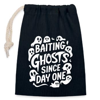 Ghost Bait Halloween Parapsychology Paranormal - Closable cotton gift bag (14x20cm) - navy - Front