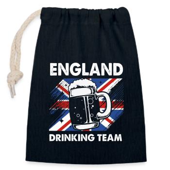 England Englisch - Verschließbarer Geschenkbeutel aus Baumwolle (14x20cm) - Navy - Vorne