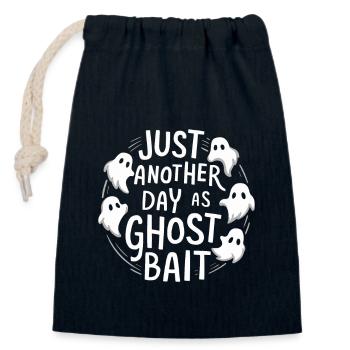 Ghost Bait Halloween Parapsychology Paranormal - Closable cotton gift bag (14x20cm) - navy - Front