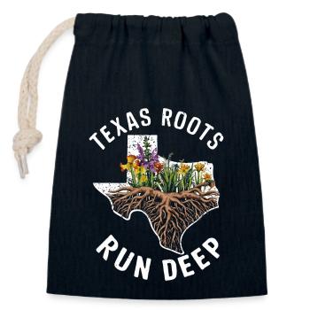 Texas Wildflowers Season Fields Flowers Texas - Closable cotton gift bag (14x20cm) - navy - Front