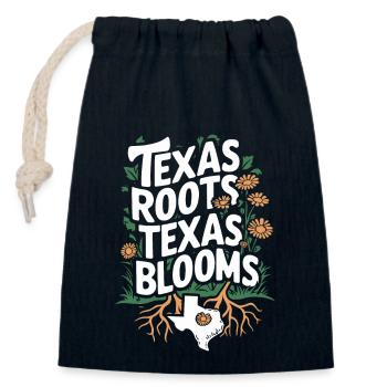 Texas Wildflowers Season Fields Flowers Texas - Closable cotton gift bag (14x20cm) - navy - Front