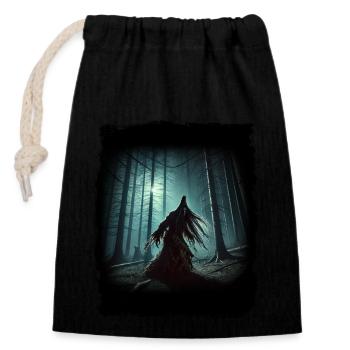 Baba Yaga - Slavic Nightmare - Closable cotton gift bag (14x20cm) - black - Front