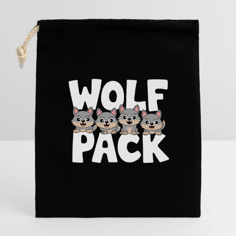 Wolf Group Design Wolf Pack Closable cotton gift bag (14x20cm)