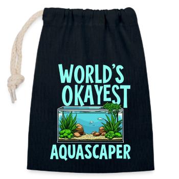 Aquascaping Enthusiast Underwater Gardening - Verschließbarer Geschenkbeutel aus Baumwolle (14x20cm) - Navy - Vorne