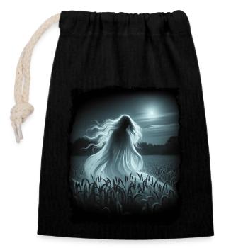 Nightwraith - the Midnight Lady - Closable cotton gift bag (14x20cm) - black - Front
